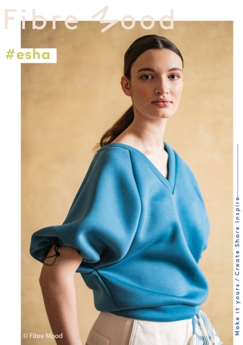 Strick Neopren - Uni - Fibremood 32 - blue